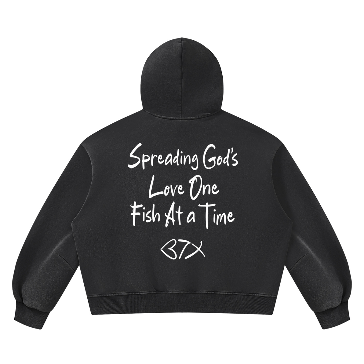 NewJesusFish Classic Rustic Hoodie
