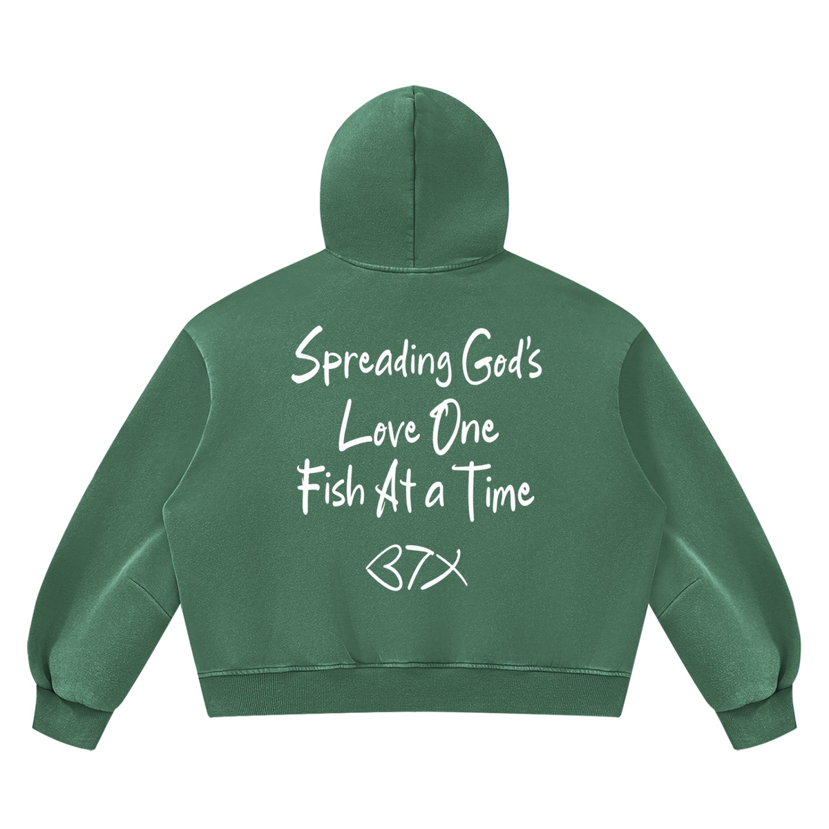 NewJesusFish Classic Rustic Hoodie