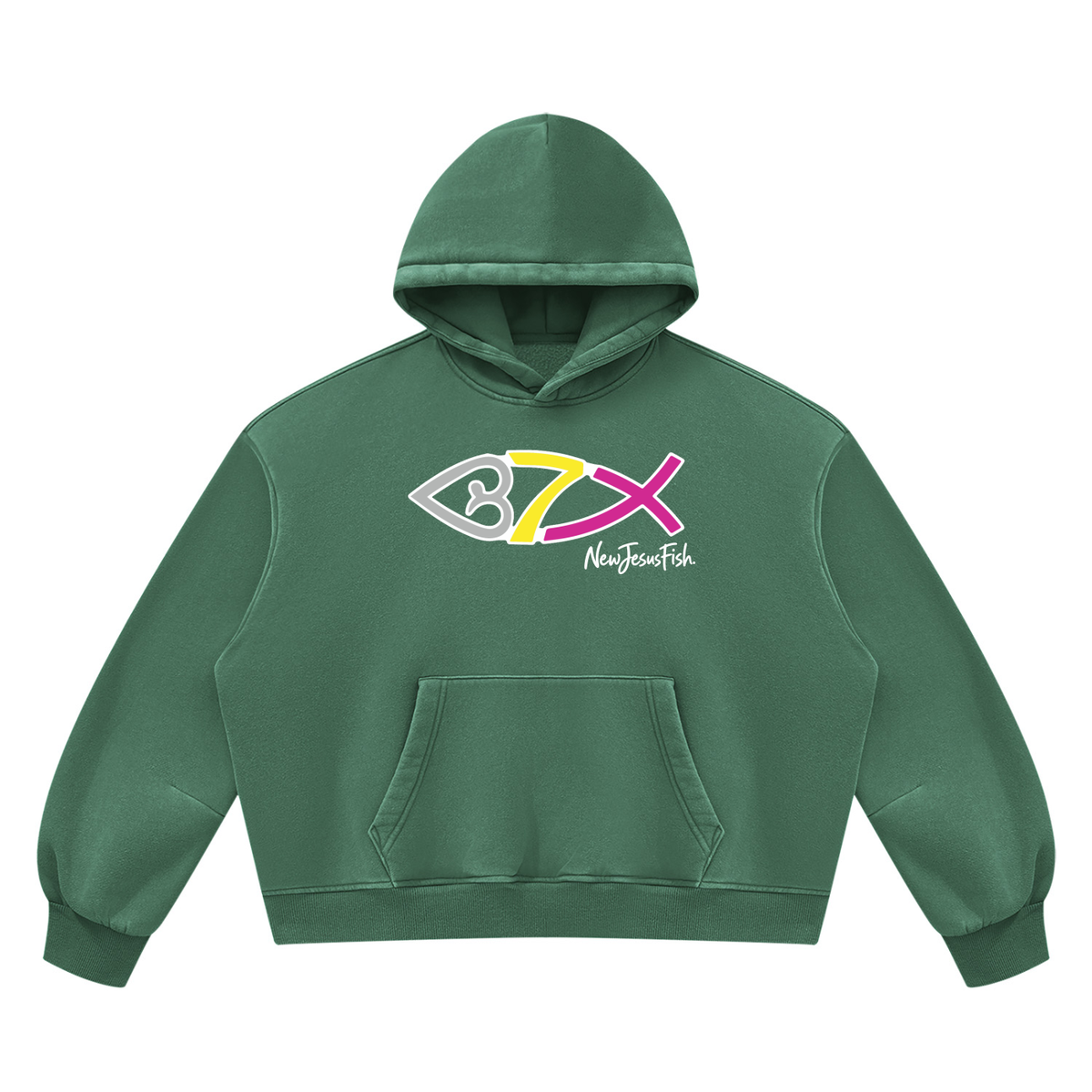 NewJesusFish Classic Rustic Hoodie