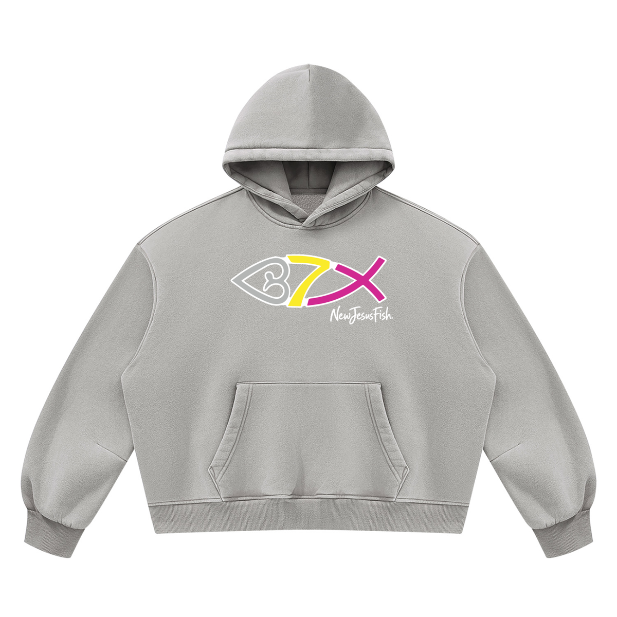 NewJesusFish Classic Rustic Hoodie