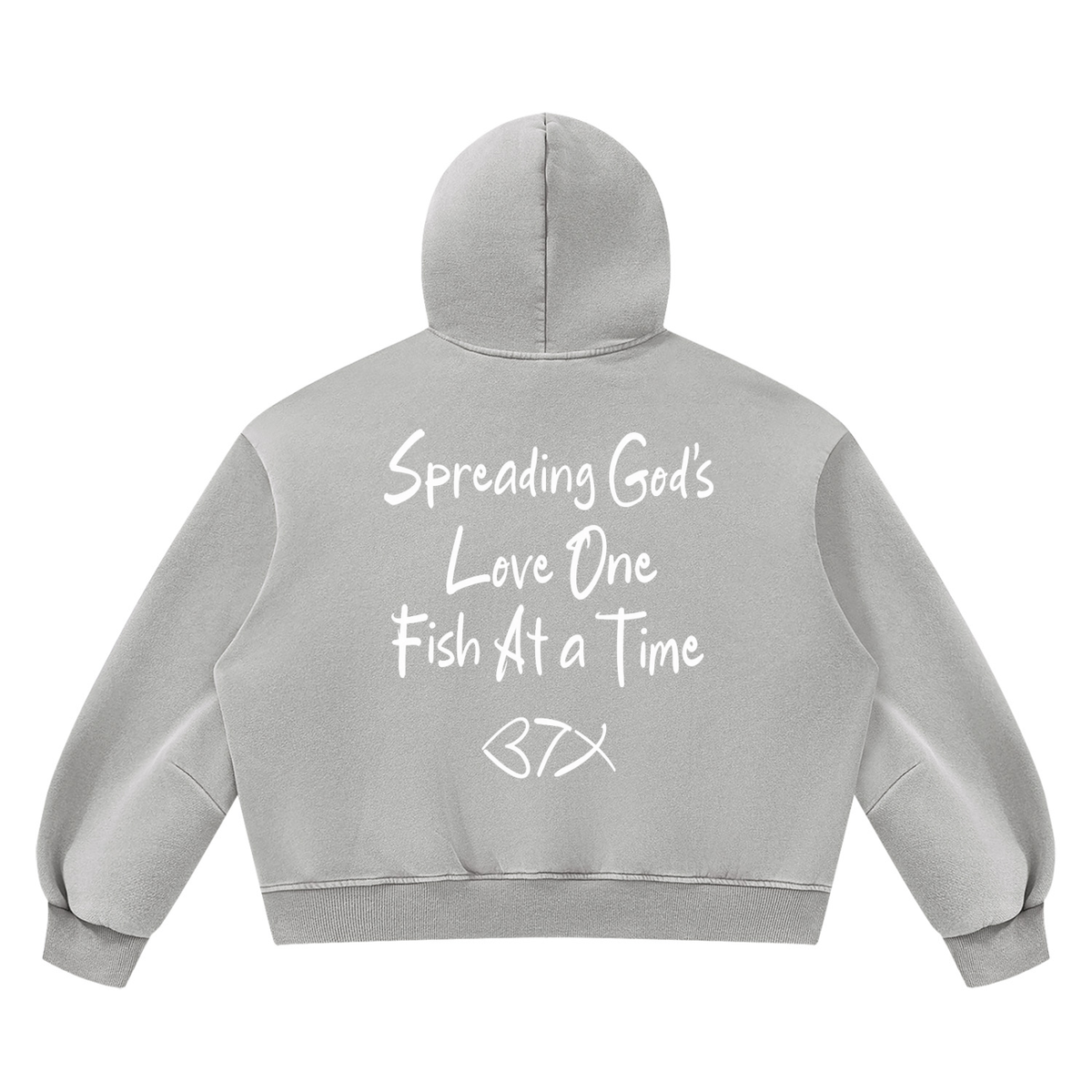 NewJesusFish Classic Rustic Hoodie