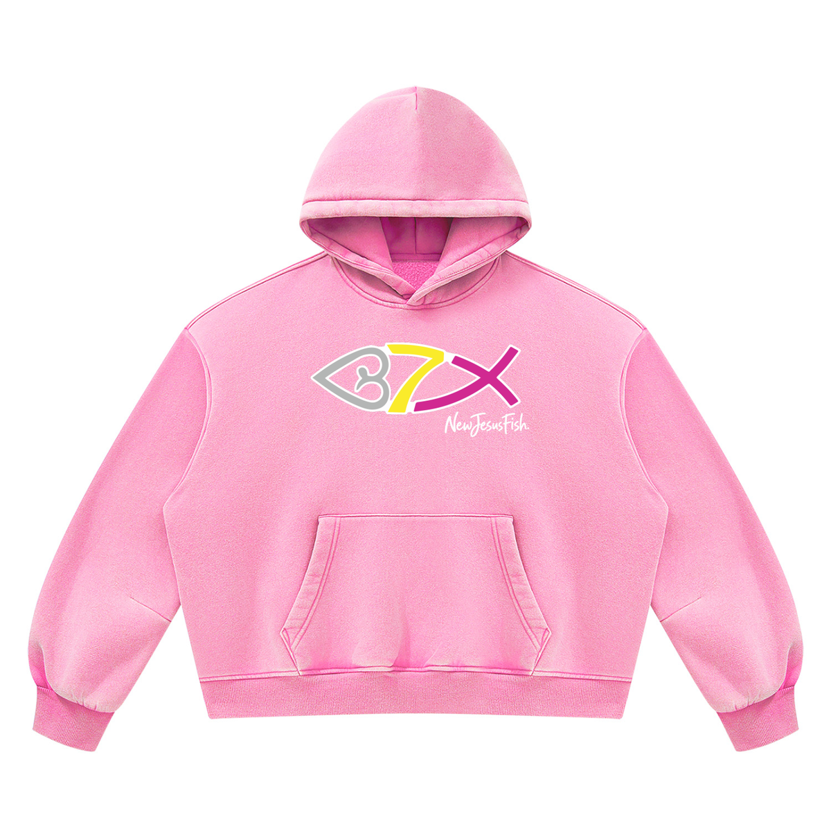 NewJesusFish Classic Rustic Hoodie
