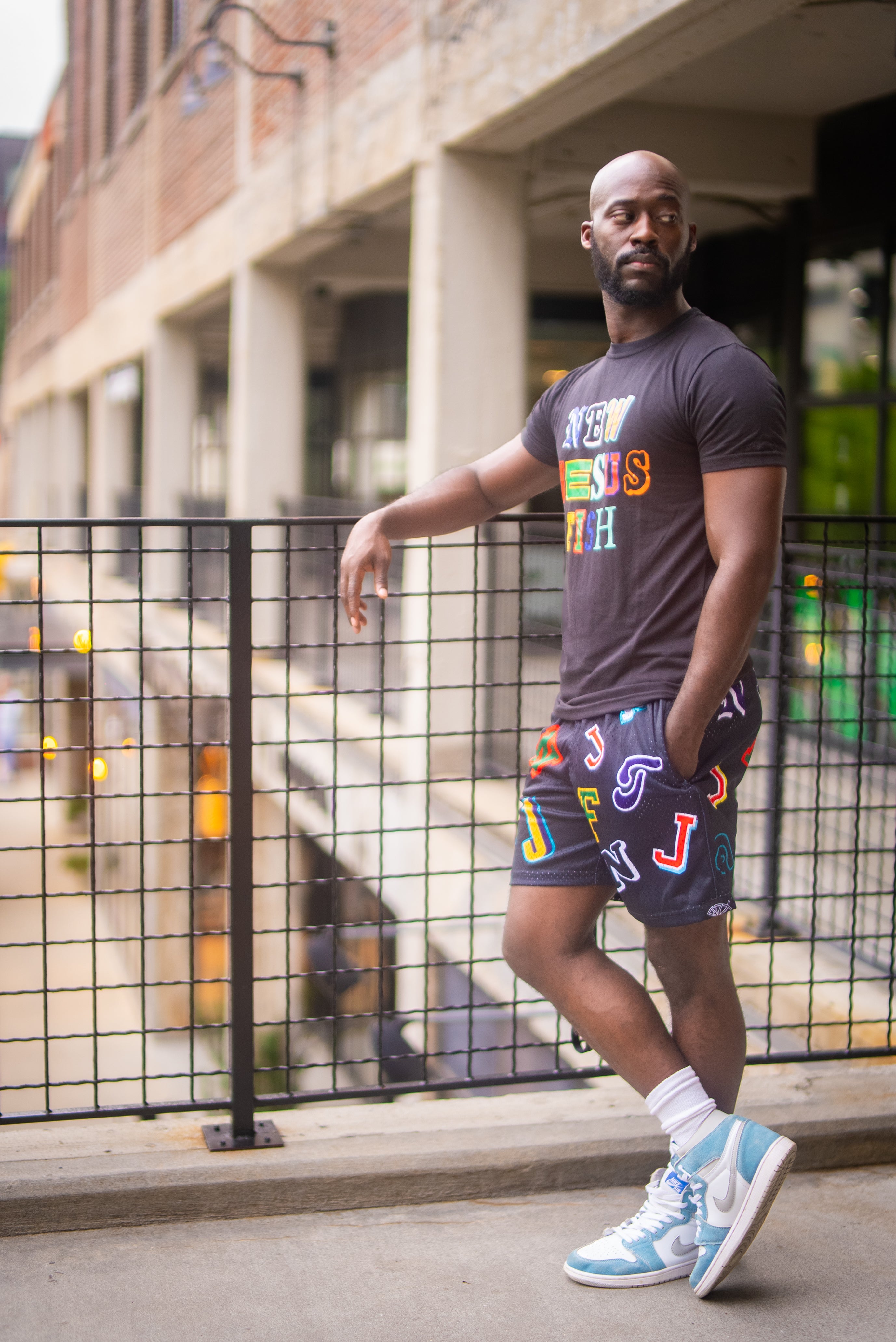 CROSS COLOR TEE AND SHORT SET